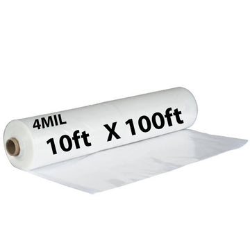 Clear Plastic Sheeting 4 Mil 10' X 100'